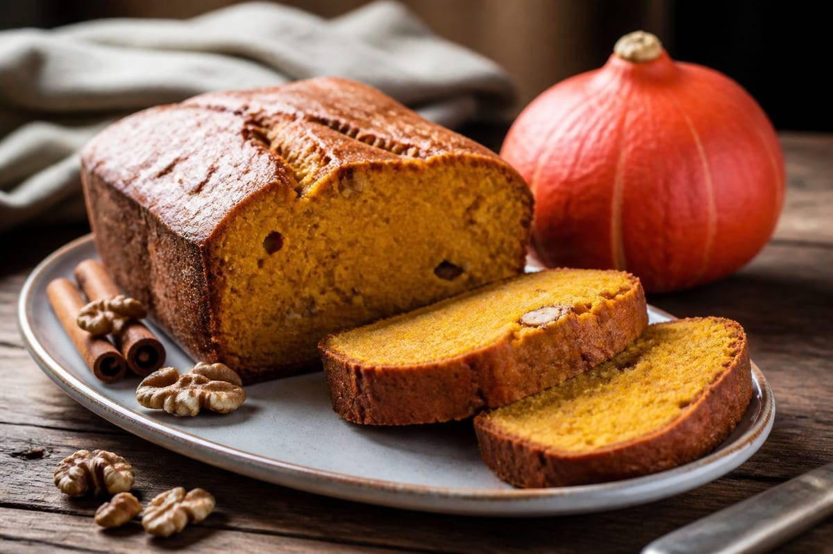 Cake au potimarron moelleux, en version sucrée ou salée