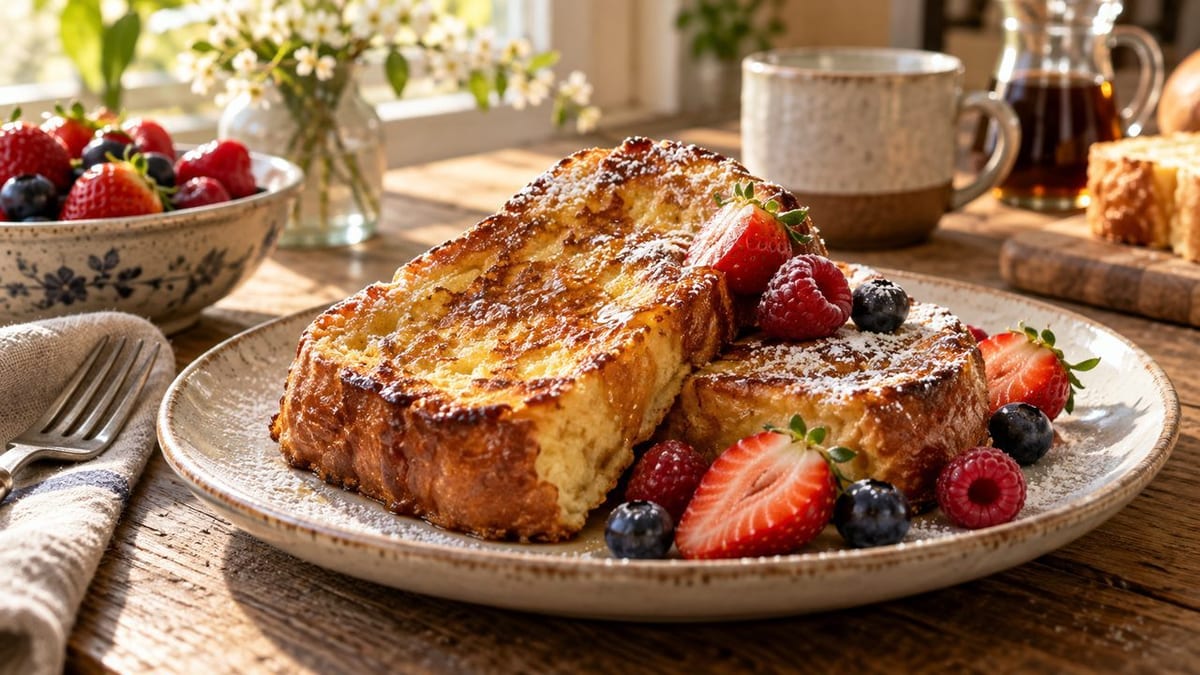 Pain perdu maison : la recette facile, moelleuse et dorée