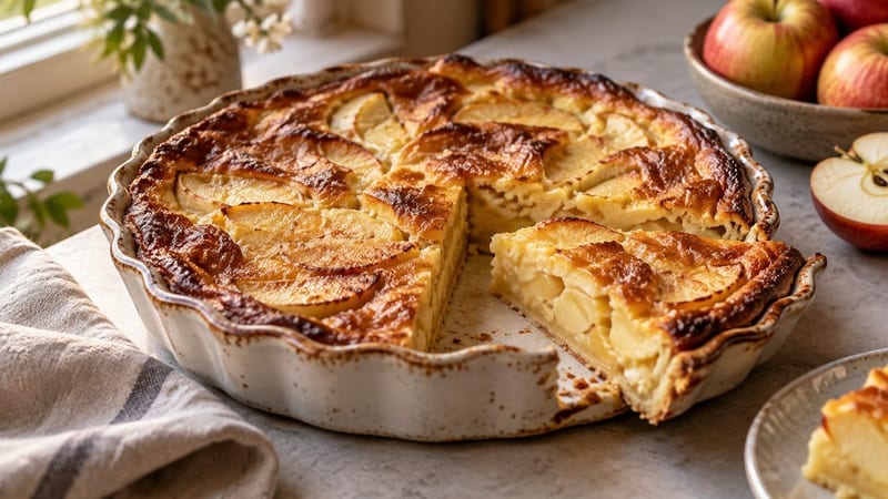 Flognarde aux pommes fondante, la recette limousine