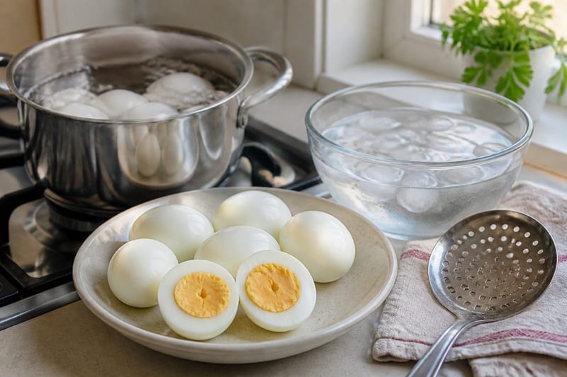 Œuf dur : temps de cuisson et méthode pour un jaune bien pris